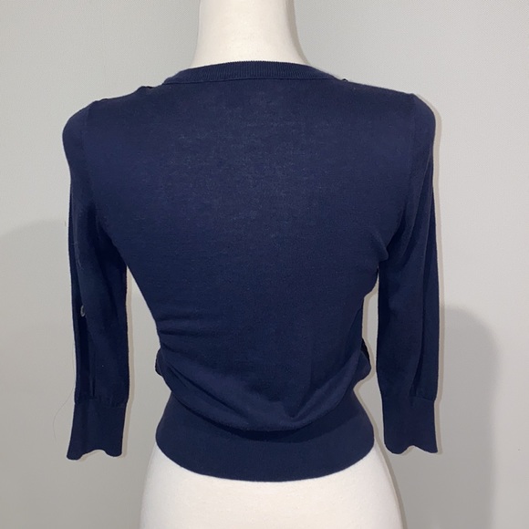 Banana Republic lace front 3/4 sleeve cardigan - Picture 5 of 11